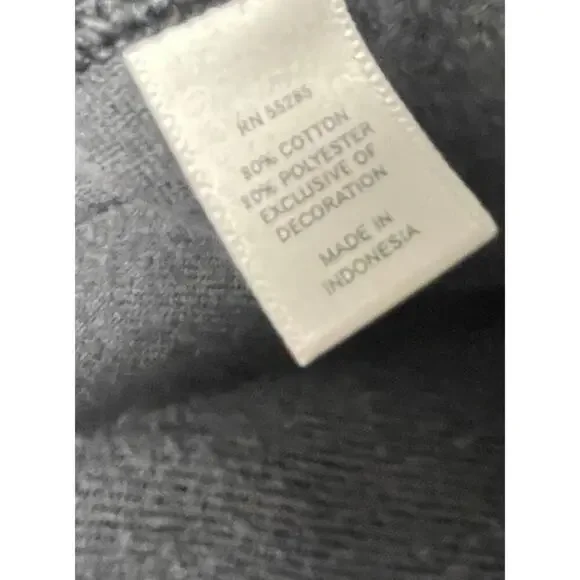 Express Charcoal Black Y2K Velour Pull On Pants Flare Leg Stud Trim Medium Track - Picture 4 of 4